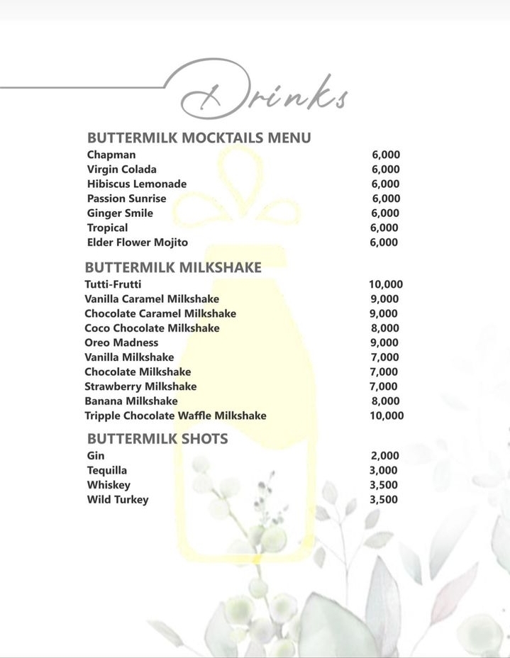 Buttermilk Restaurant price
